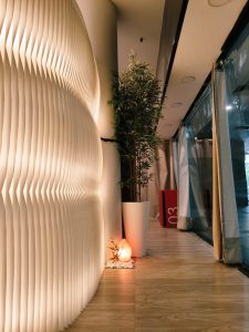 The entrance to a boutique sanctuary experience